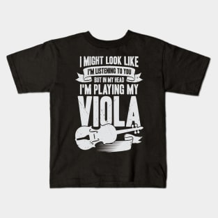 Viola Player Music Instrument Violist Gift Kids T-Shirt